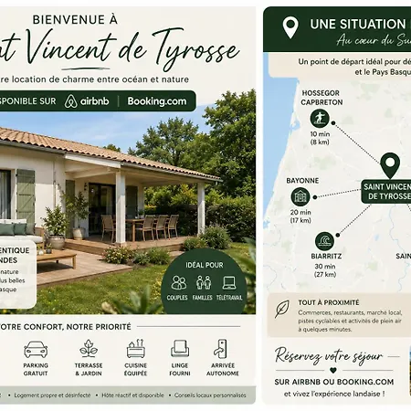 Le St Vincent - Maison 6 Pers - Hossegor 15 Min - C' La Vieconciergerie Tatil Evi *